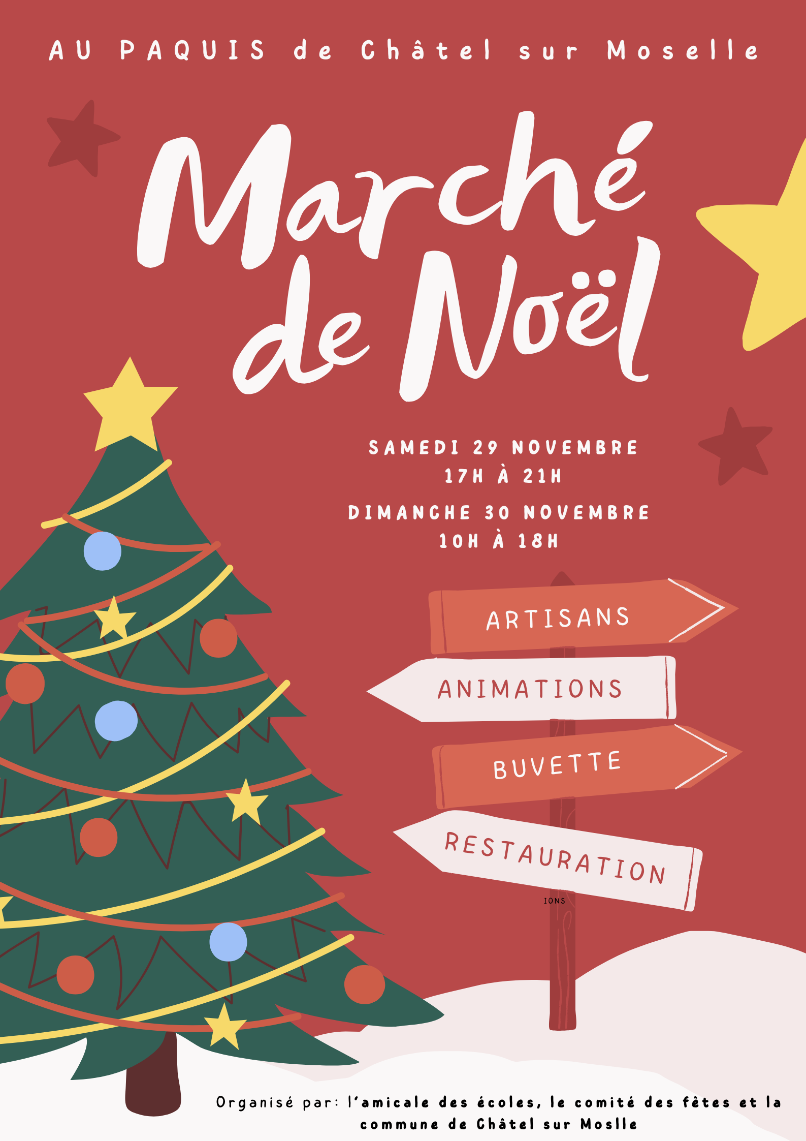 MARCHÉ DE NOËL À CHÂTEL-SUR-MOSELLE